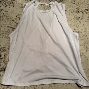 Women's White Sleeveless Top